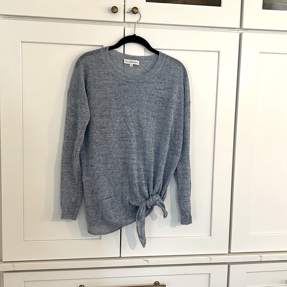White and Warren linen blend sweater - Picture 1 of 3